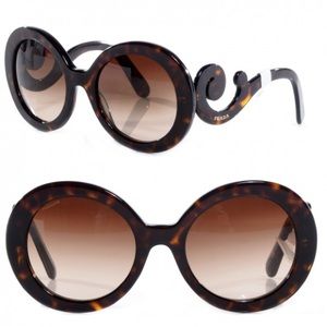 Prada Baroque Tortoise Brown Sunglasses